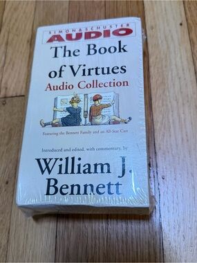 The Book Of Virtues by William J. Bennett - Audiobook on 2 Cassettes VHS Tapes